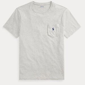 3 / $40 Polo Ralph Lauren Heather Gray Jersey Cotton Tee w/ Pocket - M